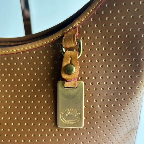 Dooney & Bourke Tan Brown Leather Hobo Shoulder Bag - Picture 15 of 15